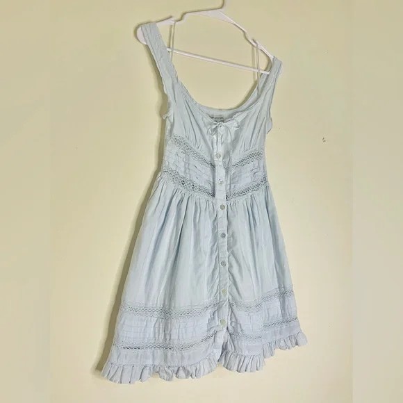 URBAN OUTFITTERS— Angelina Lace-Inset Mini Dress - Picture 4 of 11